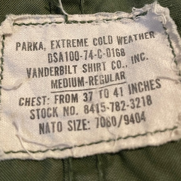 Vanderbilt Shirt Company Military Parka - Picture 4 of 5